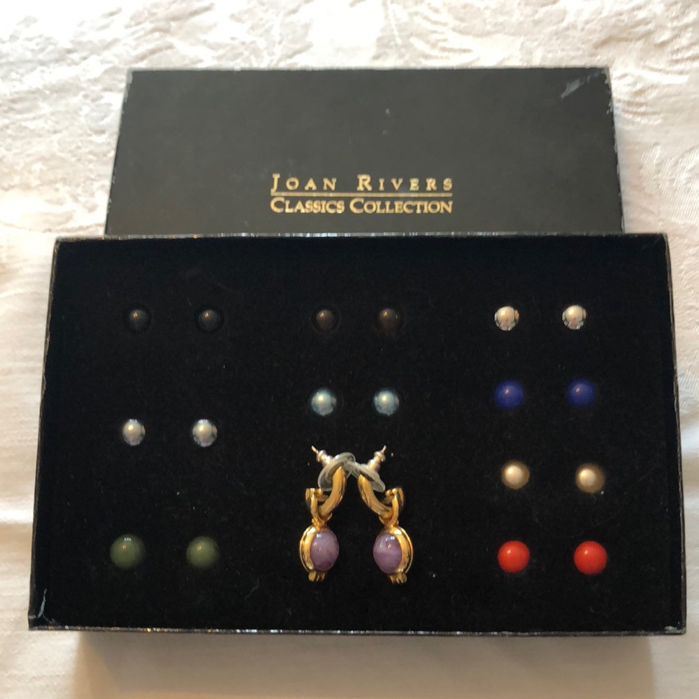 Joan Rivers interchangeable earring set